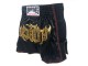 Lumpinee Retro High cut Muay Thai Shorts : LUMRTO-003 Black